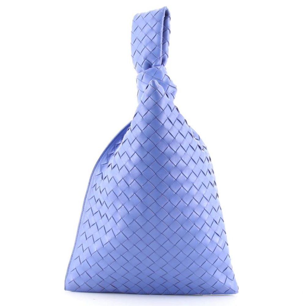 Bottega Veneta BV Twist Bag Intrecciato Nappa Blue large size